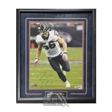 Brian Cushing Autographed Houston Texans Framed 16x20 Football Photo - AA