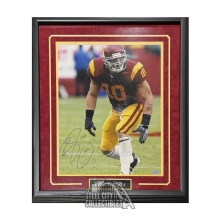Brian Cushing Autographed USC Framed 16x20 Football Photo - AA