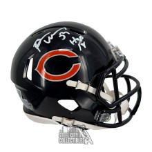 Brian Urlacher HOF 18 Autographed Chicago Speed Mini Football Helmet - BAS