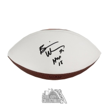 Brian Urlacher HOF 18 Autographed Chicago Bears White Logo Football - BAS