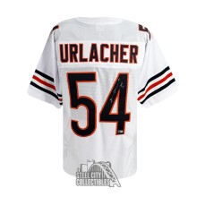 Brian Urlacher HOF 18 Autographed Chicago White Custom Football Jersey - BAS