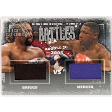 Shannon Briggs Ray Mercer 2011 ITG Ringside Boxing Battles Silver Trunks Card #B-09