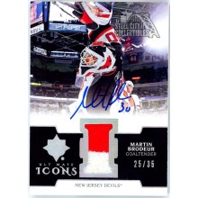 Martin Brodeur 2019-20 Upper Deck Ultimate Icons Patch Autograph Card 25/35