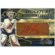 Martin Brodeur 2019-20 Upper Deck Engrained Legendary Stick Autograph Card 01/10