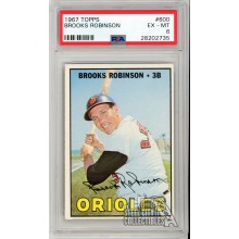 Brooks Robinson 1967 Topps Card #600 PSA 6 EX-MT