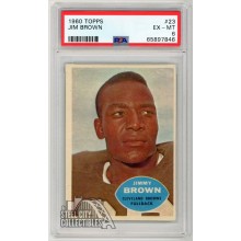 Jim Brown 1960 Topps Football Card #23 PSA 6 EX-MT (846)