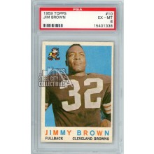 Jim "Jimmy" Brown 1959 Topps Card #10 PSA 6 EX-MT (338)