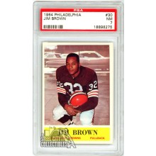 Jim Brown 1964 Philadelphia Football Card #30 PSA 7 NM