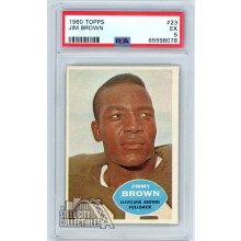 Jim Brown 1960 Topps Football Card #23 PSA 5 EX