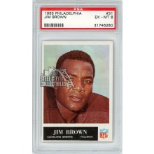 Jim Brown 1965 Philadelphia Football Card #31 PSA 6