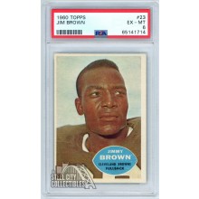 Jim Brown 1960 Topps Football Card #23 PSA 6 EX-MT (714)
