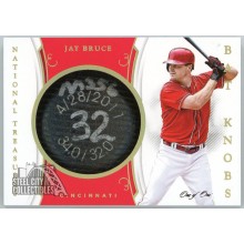 Jay Bruce 2018 Panini National Treasures Game-Used Bat Knob Card #BK-JB 1/1
