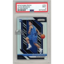 Jalen Brunson 2018-19 Panini Prizm Silver Rookie Card #250 PSA 9