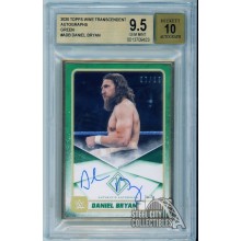 Daniel Bryan 2020 Topps Transcendent WWE Green Autograph Card #A-DB /15 BGS 9.5