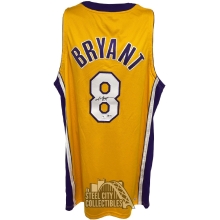 Kobe Bryant Autographed Los Angeles Lakers 2000-01 NBA Finals Nike Yellow Basketball Jersey - BAS LOA
