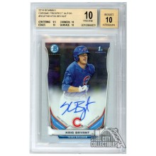 Kris Bryant 2014 Bowman Chrome 1st Autograph Card #BCAP-KB BGS 10 AUTO 10