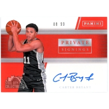 Carter Bryant 2026 Panini Private Signings Red Autograph Card 88/99