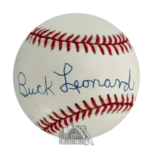 Buck Leonard Autographed ONL William White Baseball - PSA/DNA