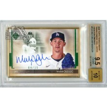 Walker Buehler 2020 Topps Transcendent Variation Emerald Autograph Card #TCAV-WLK 4/15 BGS 9.5