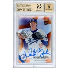 Walker Buehler 2015 Bowman's Best Orange Autograph Card #B15-WB 20/25 BGS 9.5
