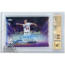 Walker Buehler 2018 Topps Chrome Purple Refractor RC Auto /250 BGS 9.5 Gem Mint