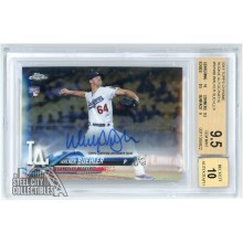 Walker Buehler 2018 Topps Chrome Rookie Autograph Card #RAWB BGS 9.5 Gem Mint