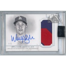 Walker Buehler 2020 Topps Dynasty Dynastic Deed Patch Auto Card #DAP-WB5 4/5