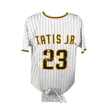 Fernando Tatis Jr Autographed San Diego Custom Pinstripe Baseball Jersey - JSA (Sticker On Bottom)