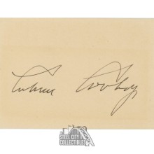 Calvin Coolidge Autographed Cut- JSA LOA