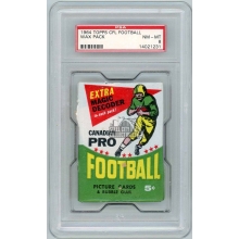 1964 Topps CFL Football Wax Pack PSA 8