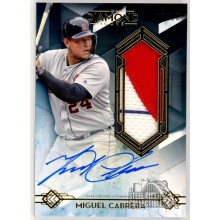 Miguel Cabrera 2020 Topps Diamond Icons Jumbo Patch Autograph Card #AJP-MC 06/10