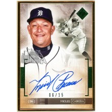Miguel Cabrera 2020 Topps Transcendent Green Auto 6/15