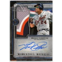 Miguel Cabrera 2019 Topps Museum Momentous Material Patch Autograph Card #JPA-MCA 4/15