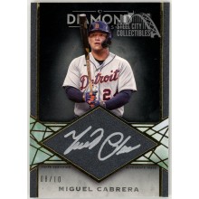 Miguel Cabrera 2022 Topps Diamond Icons Silver Ink Black Auto Card #SI-MC 08/10