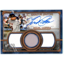 Miguel Cabrera 2019 Topps Museum Signature Swatches Triple Patch Auto Card 21/25