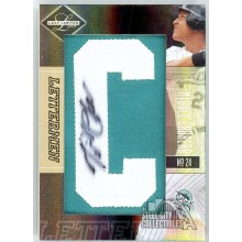 Miguel Cabrera 2005 Donruss Leaf Limited Lettermen Patch Autograph Card 04/10