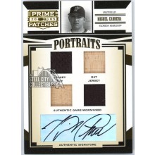 Miguel Cabrera 2005 Donruss Prime Patches Portraits Relic Autograph Card #P-30 7/25