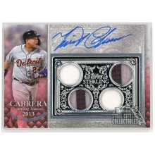 Miguel Cabrera 2021 Topps Sterling Seasons Red Relic Autograph #SSAR-MC 4/5