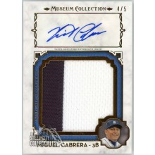 Miguel Cabrera 2014 Topps Museum Momentous Patch Autograph Card #MMAR-MC 4/5