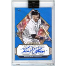 Miguel Cabrera 2022 Topps Luminaries Hit Kings Blue Autograph Card #HK-MCA 5/5