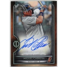 Miguel Cabrera 2020 Topps Tribute Autograph Card #TGH-MC 46/50