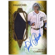 Miguel Cabrera 2021 Topps Diamond Icons Jumbo Patch Autograph Card #AJP-MC 1/1