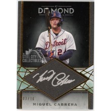 Miguel Cabrera 2022 Topps Diamond Icons Silver Ink Autograph Card #SI-MC 3/10