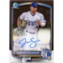 Jac Caglianone 2025 Bowman Chrome Autograph Card #CPA-JCA