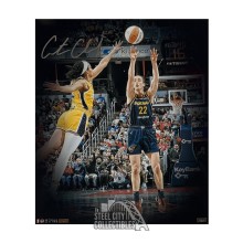 Caitlin Clark Autographed Indiana Fever "Locked In" 16x20 Basketball Photo /122 - Panini COA
