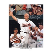 Cal Ripken Jr Autographed Baltimore 8x10 Baseball Photo - BAS (2632 Hat Tip)