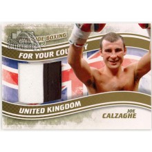 Joe Calzaghe 2011 ITG Ringside Boxing For Your Country Gold Trunks Card #FYC-08 /10
