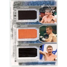 Calzaghe Adamek Foreman 2011 ITG Ringside Boxing Silver Trunks Card #TM-07 (Orange)