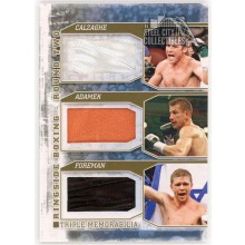 Calzaghe Adamek Foreman 2011 ITG Ringside Boxing Gold Trunks Card #TM-07 /10