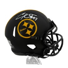 Cam Heyward Autographed Pittsburgh Steelers Eclipse Mini Football Helmet - BAS